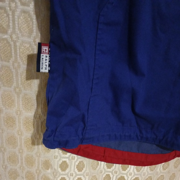 Vintage Chaps Ralph Lauren Anorak Mens L blue  1/2 Zip Windbreaker Pullover Y2K - Picture 9 of 16